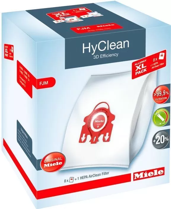 Комплект мешков Miele FJM 3 D Efficiency + фильтр HEPA AirClean SF-HA 50