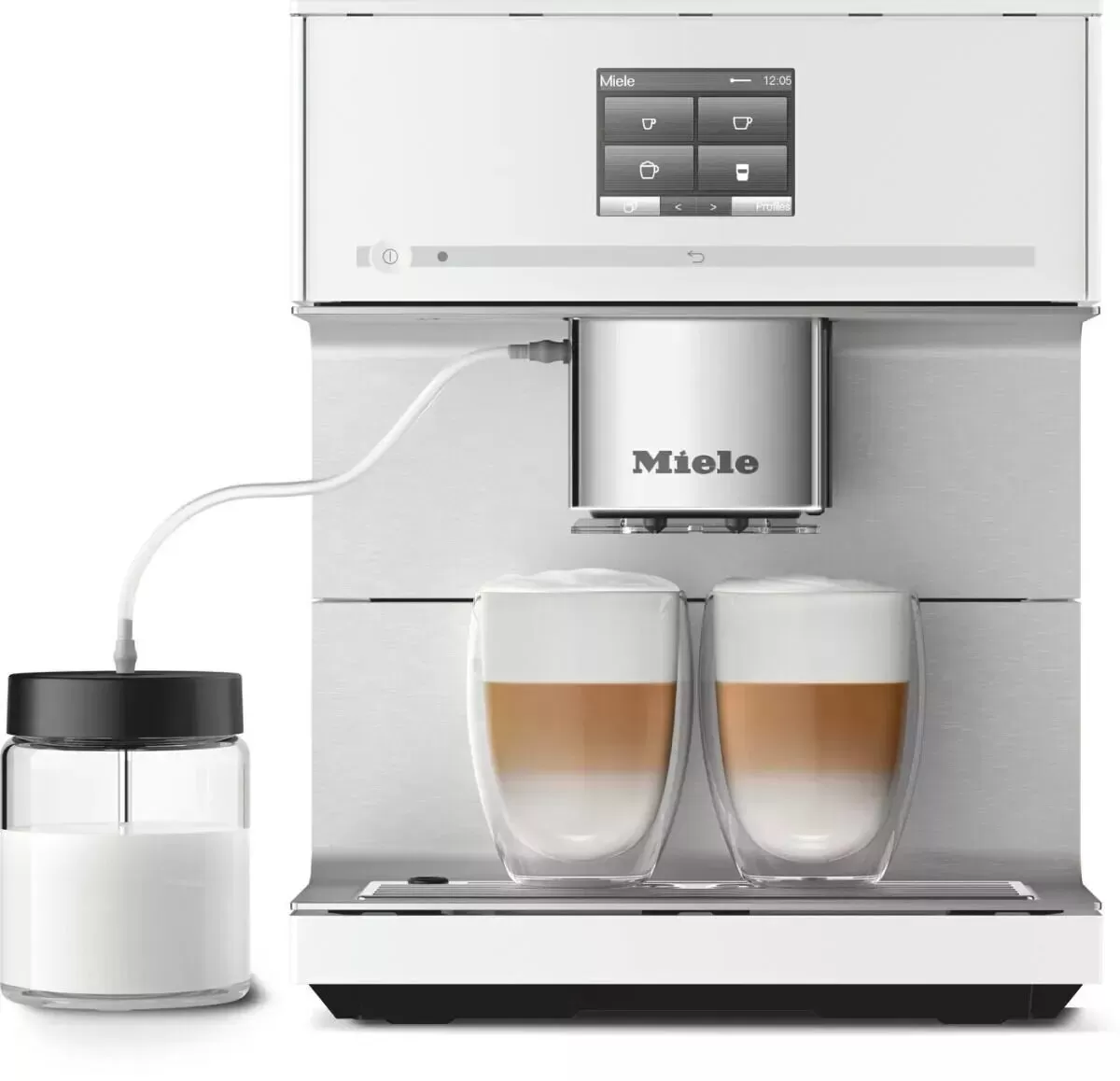 Встраиваемая кофемашина Miele CM7350 BRWS бриллиантовый белый