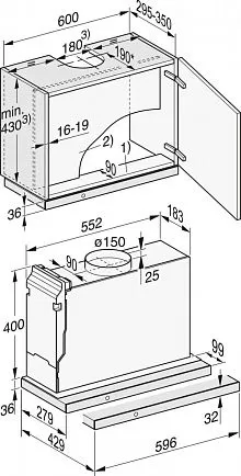 Встраиваемая вытяжка Miele DAS4630