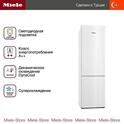 Холодильник Miele KFN 4394 ED белый