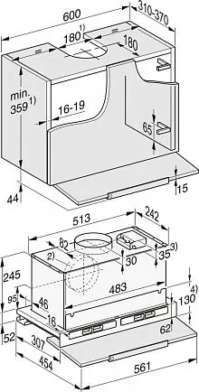 Встраиваемая вытяжка Miele DAS8630